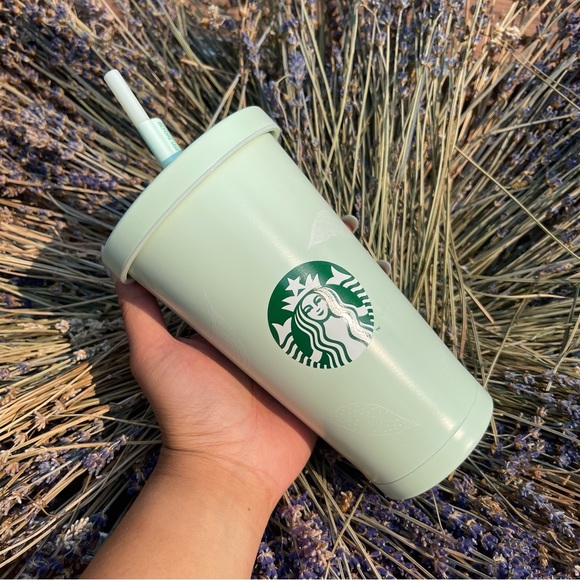 Starbucks Mint Leaf Design Tumbler HTF Rare Asia Exclusive